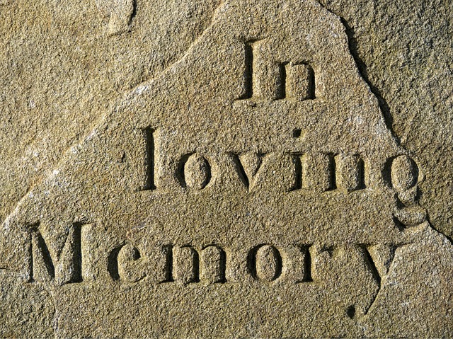 a tombstone